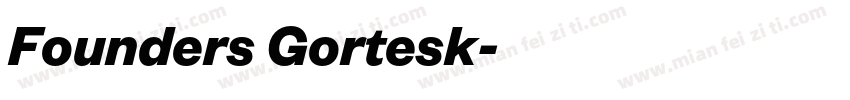 Founders Gortesk字体转换